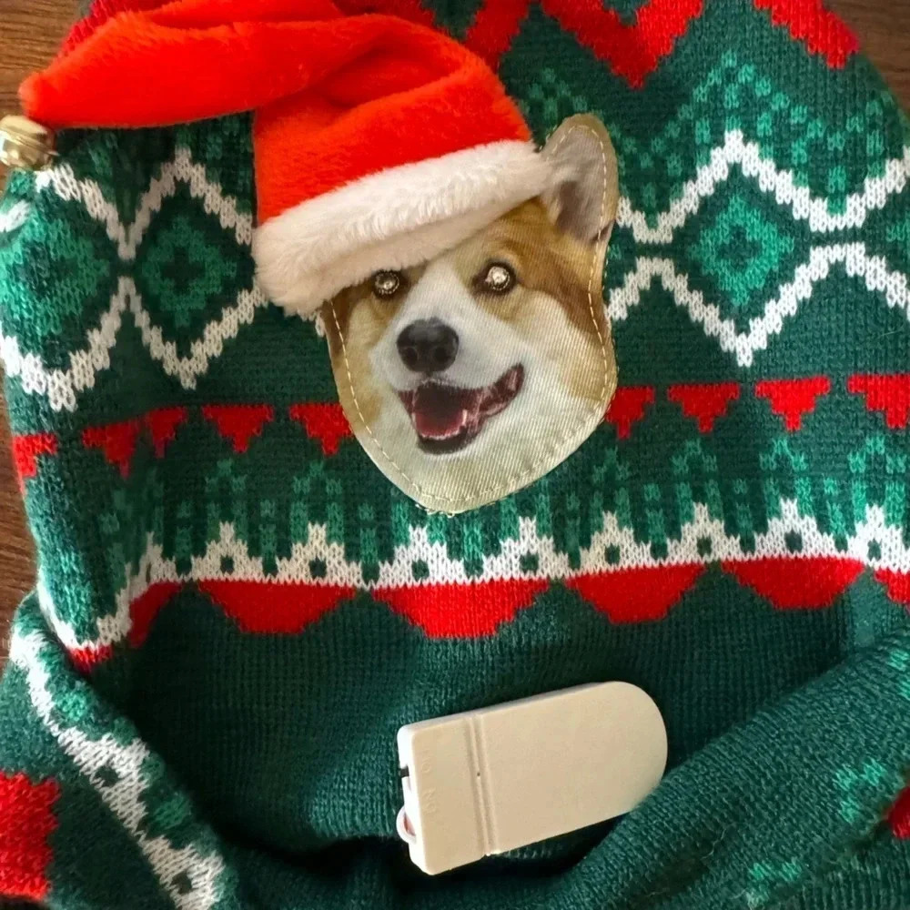 Christmas Corgi Beanie - Picture 3 of 5